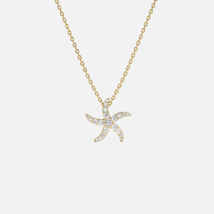 18K Yellow Gold plated Pendant Necklace for Women