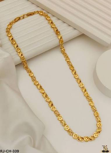 Gold Plated Designer Chain for Men & Women | Premium Fashion Necklace | Stylish Daily Wear Jewelry