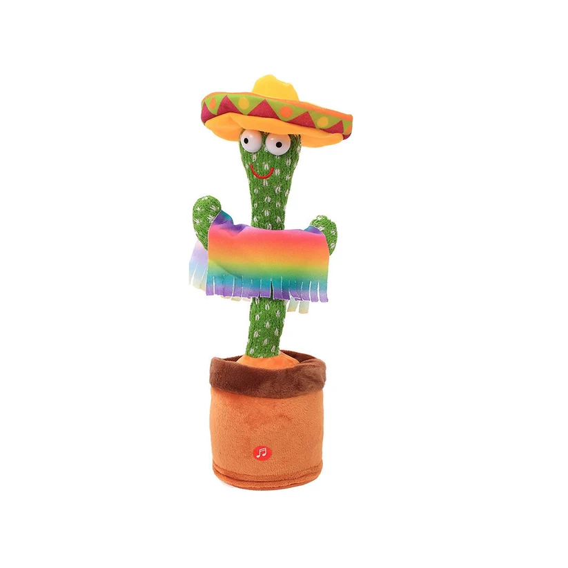 Dancing Cactus Plush Toy with 120 Songs – Musical Talking Cactus Toy
