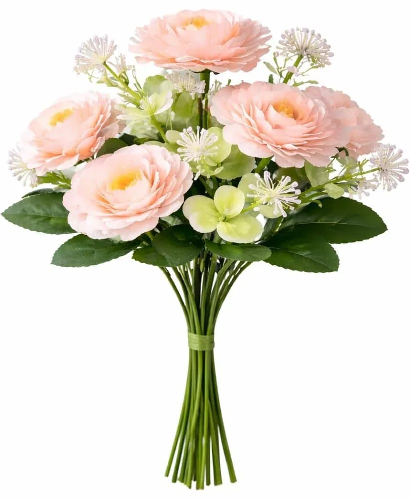 Artificial Flower Bouquet with Decorative Ceramic Pot