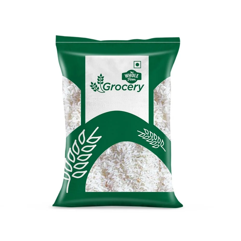 Whole Farm Grocery Raw Sonamasuri Rice (6–12 Months) (Medium Grain)