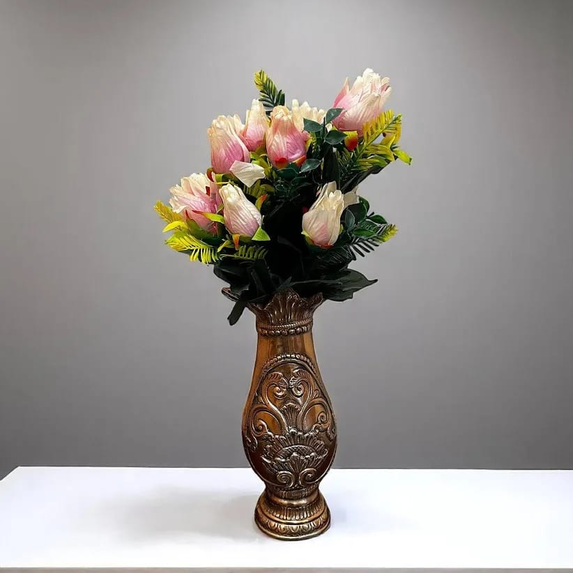 Artificial Flower Bouquet with Decorative Ceramic Pot