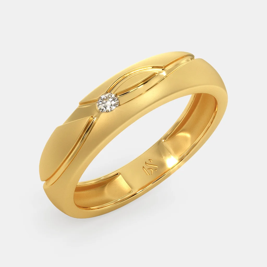 Gold Plated Men's Designer Ring with expensive stone