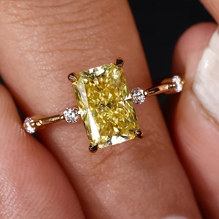 Premium Red Tone floral Crystal Desinger Ring