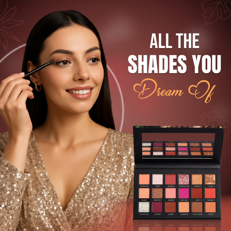 24 Color Professional Eyeshadow Palette (Matte & Shimmer)