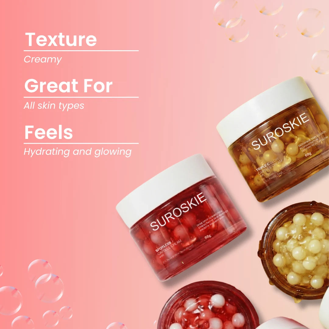 SUROSKIE Triple C Glow + Spotless TXA Capsule Cream Combo (Buy 1 Get 1 Free)